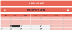 Le client peut choisir une date de rendez-vous
